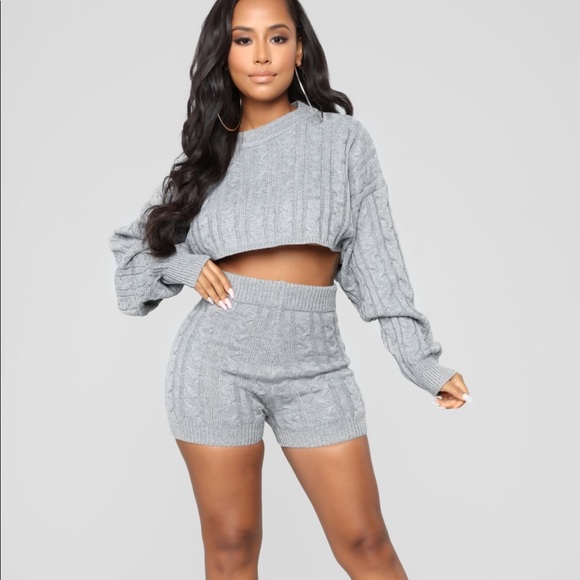 Fashion Nova Other - NWT! Fashion Nova “Figueroa Set” heather sz M